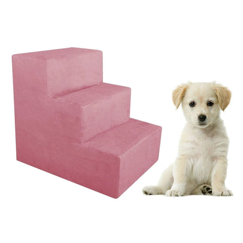 Escada Pet Para Cães E Gatos Suede Rosa Dal Poz Estofados