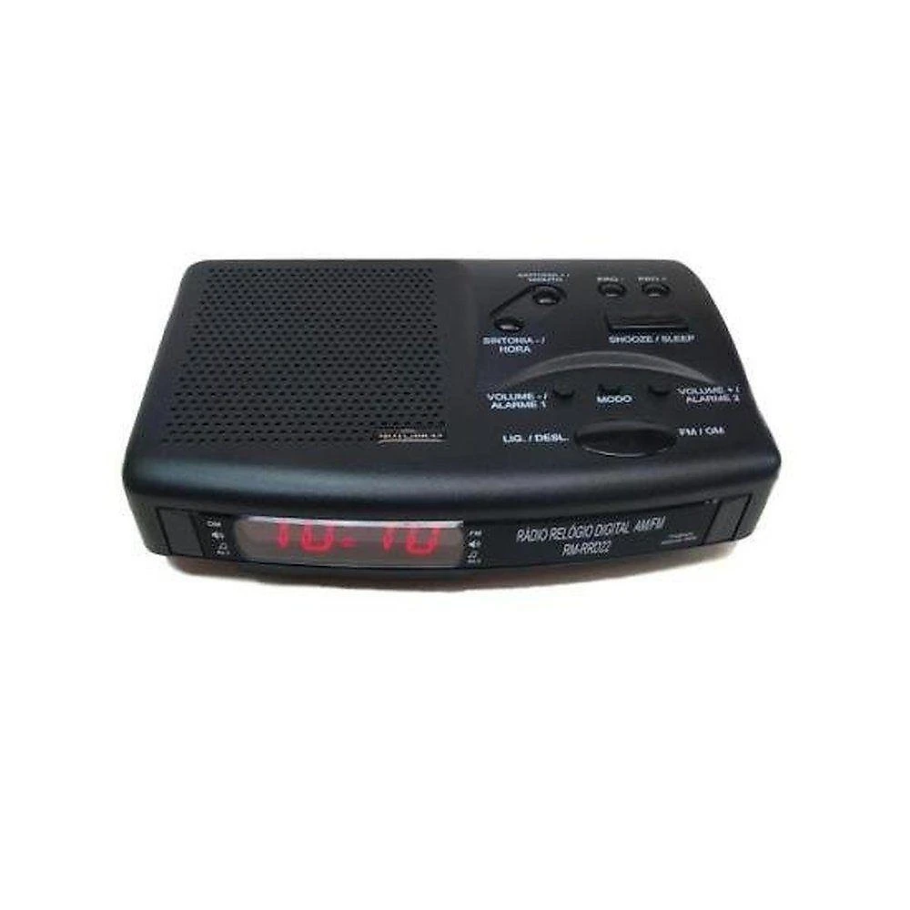 Rádio Relógio Motobras RM-RRD22 com Despertador Duplo, Sintonia AM-FM com 10 Memórias 115V-230V