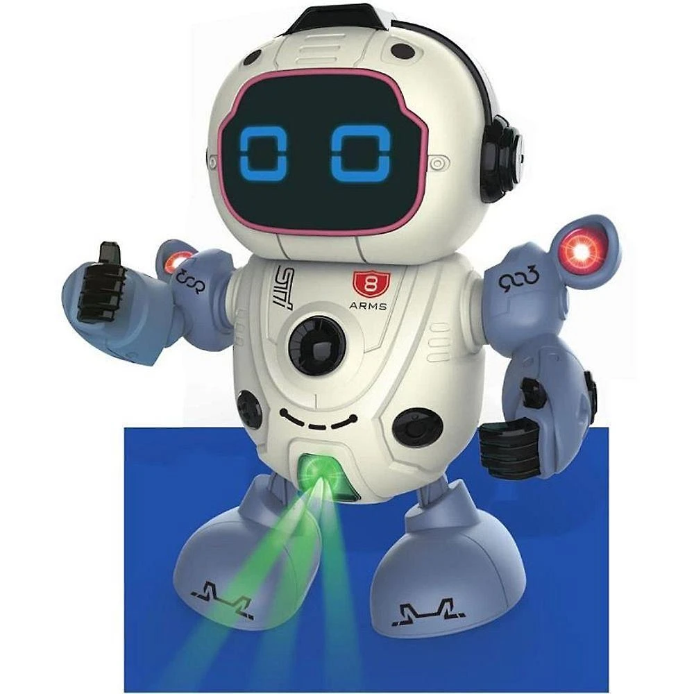 Robô Dançante com Luzes LED e Sons Movimentos Programados Braskit