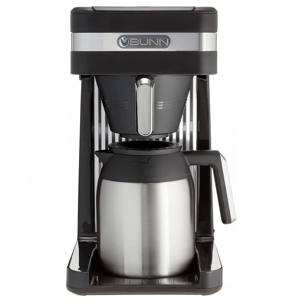 Cafeteira Térmica BUNN 55200 CSB3T Speed Brew Platinum em Aço Inoxidável, 10 Xícaras, Preta