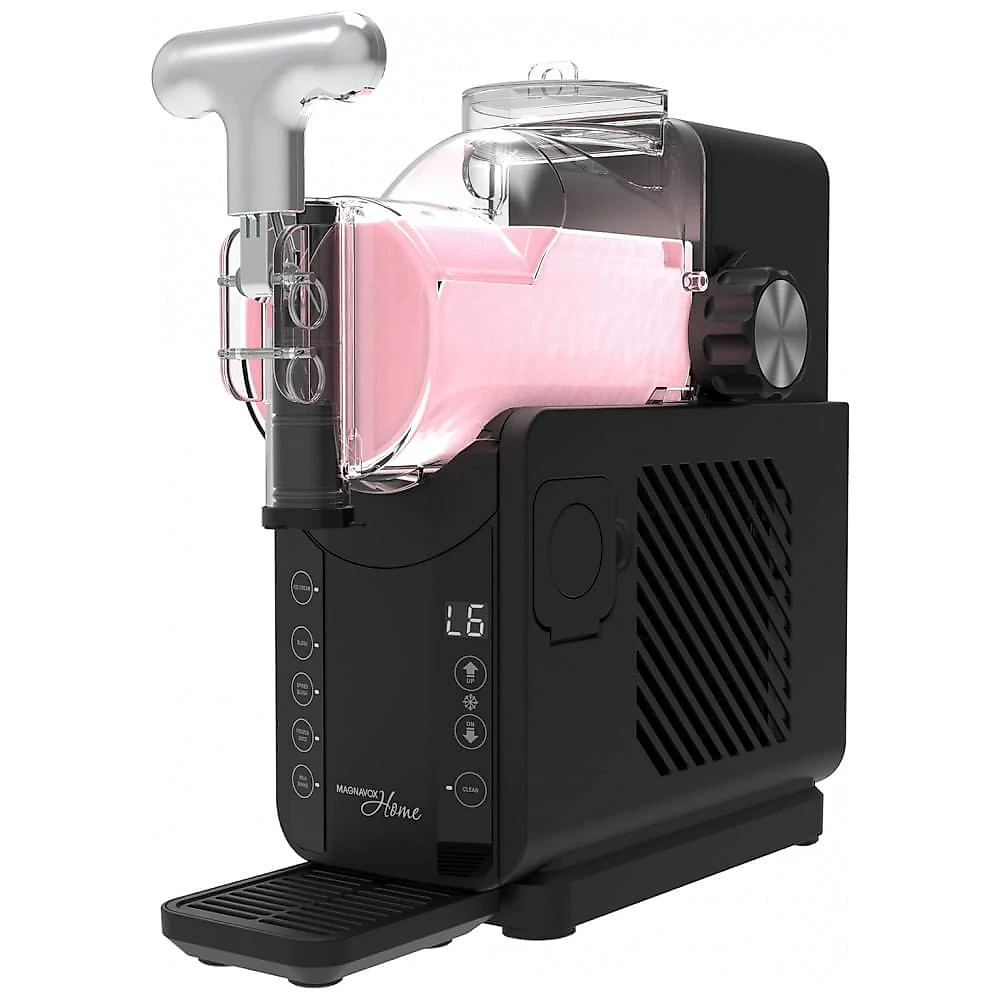Máquina de Slush Raspadinha Frozen Magnavox 2-em-1 Onyx 1L Sorvete 1,7L Granita 10 Níveis Auto Limpeza