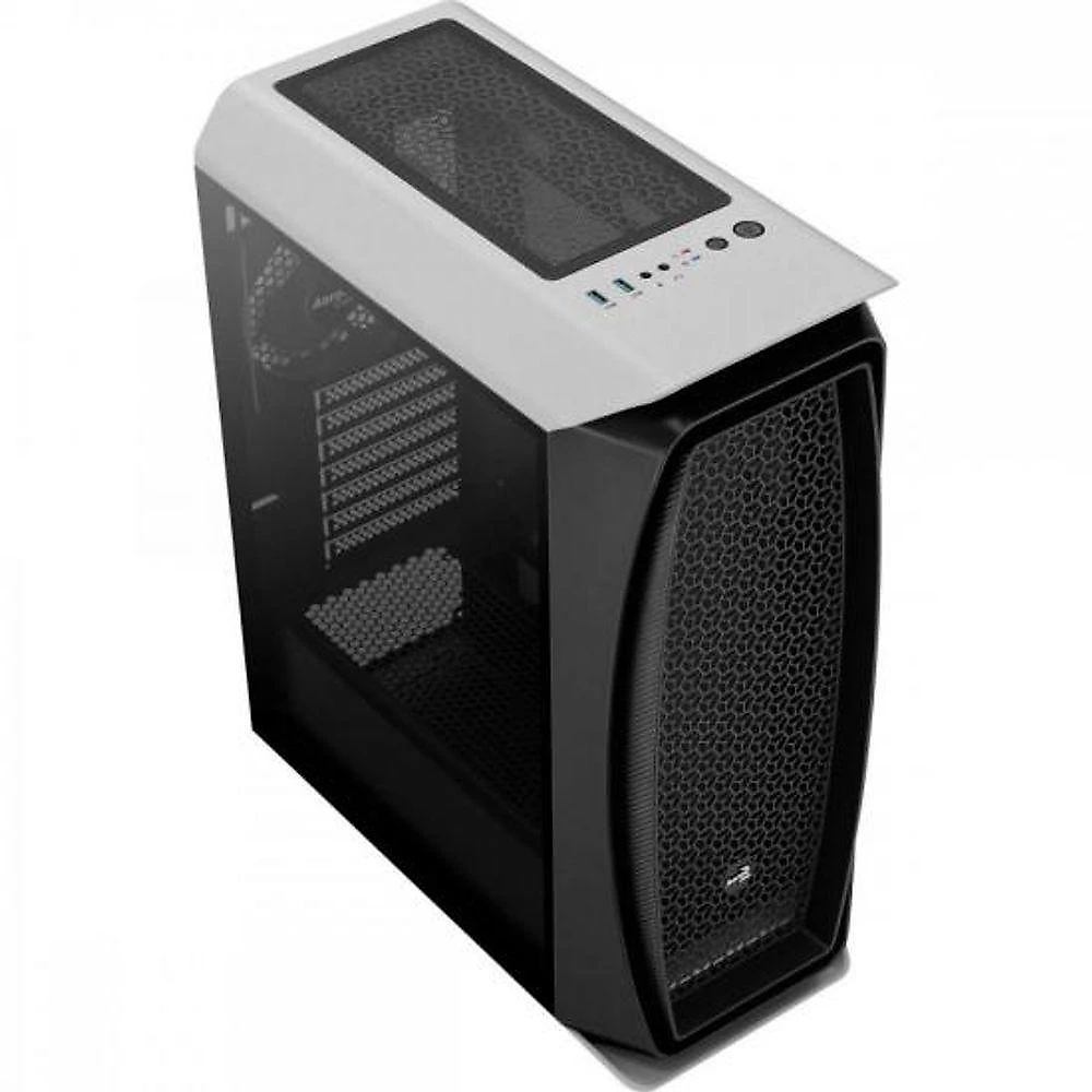 Gabinete Gamer Aero One Mid Tower ATX Micro-ATX Mini-ITX com Lateral em Vidro Temperado Branco