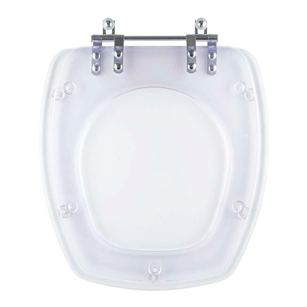 Tampa De Vaso Acrilico Transparente City Para Bacia Celite 6lpf
