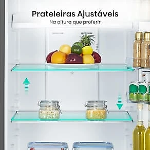 Geladeira Hisense Duplex Inox 467L Inverter Frost Free RT3N461 110V