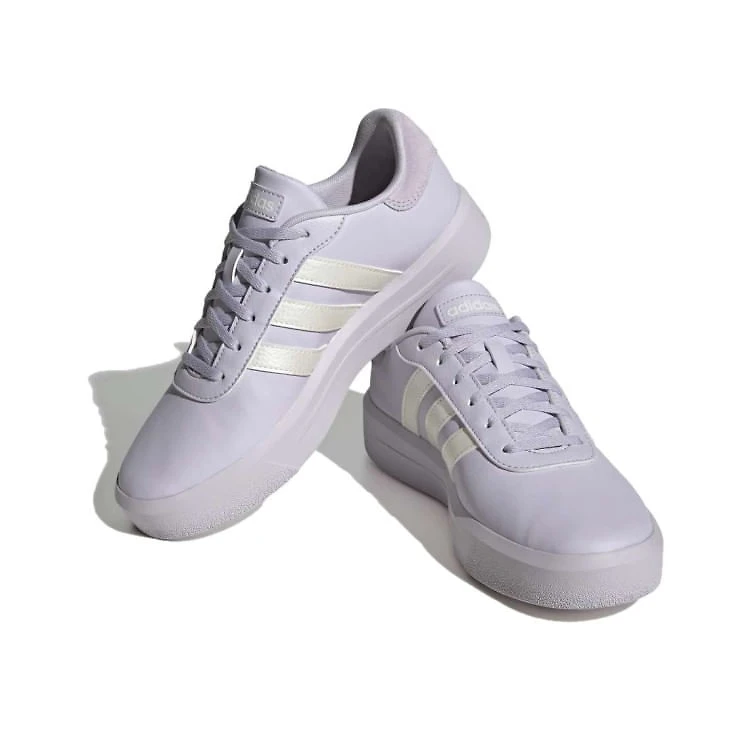 Miniatura Tenis Adidas Court Platform Feminino - Lilasbco - LILAS/BCO 34