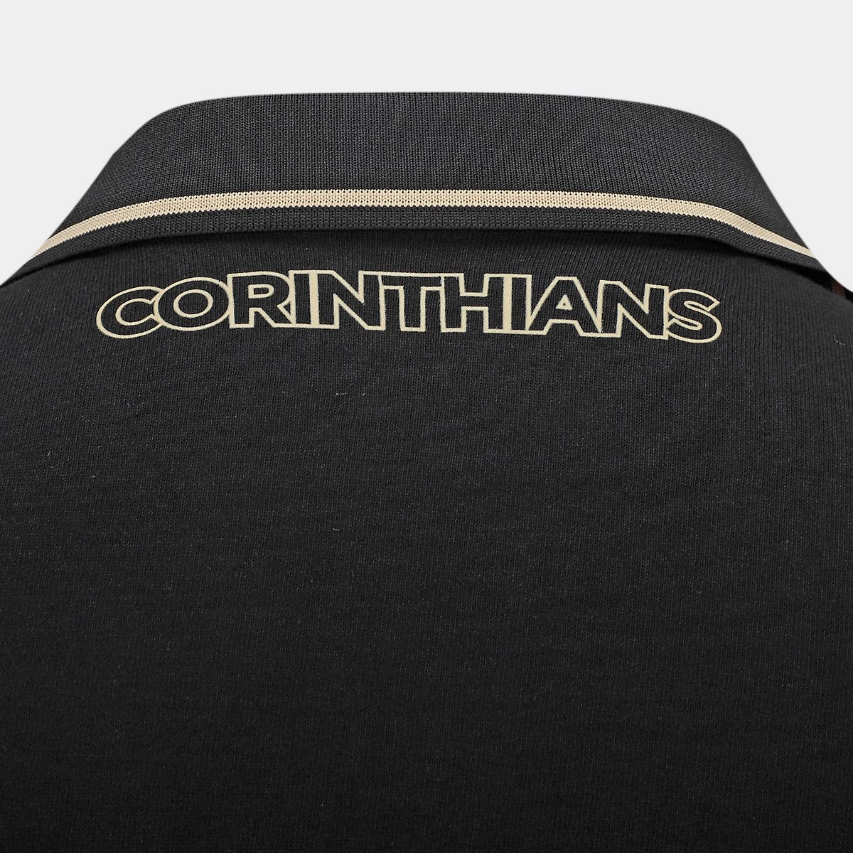Camisa Polo Corinthians Malhão Masculina Preto - EGG