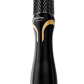 Escova Secadora Philco PES33A Íons Tourmaline Preto/Dourado - Bivolt