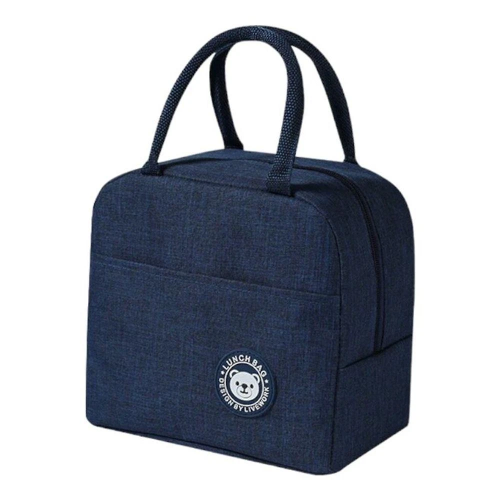 Miniatura Bolsa Térmica Estilo Europeu Com Isolamento De Papel Alumínio - índigo