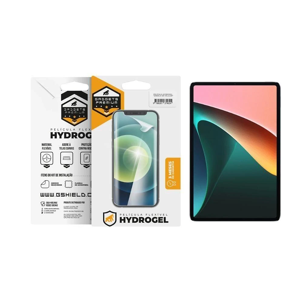 Película para Tablet Xiaomi Pad 5 Hydrogel HD com Alta Transparência e Revestimento Oleofóbico