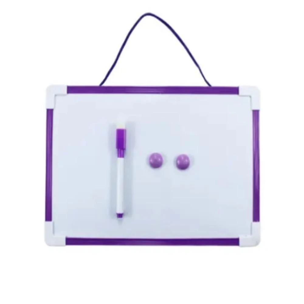 Lousa Quadro Branco Magnetico Completa Caneta Apagador 30x20cm Porta Recados Anotacoes Casa