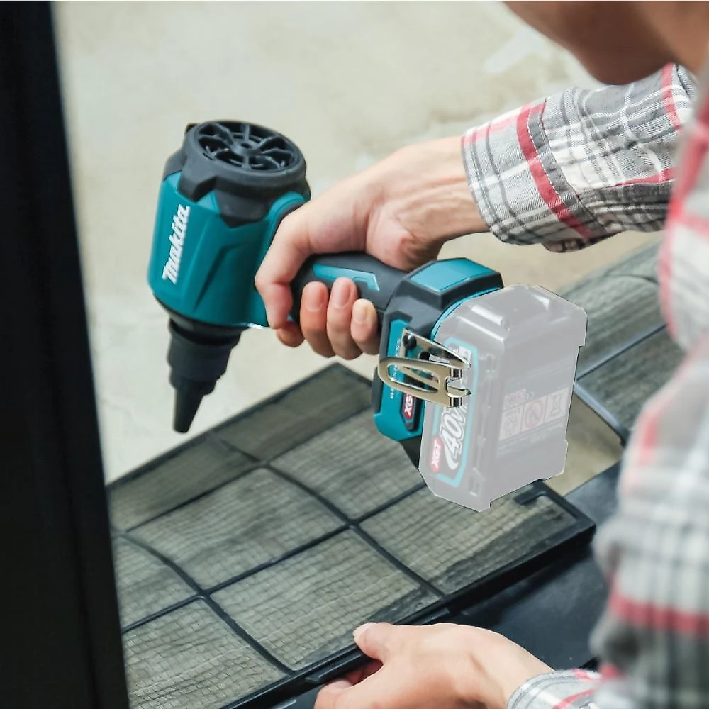 Soprador inflador colchão piscina balão boia sem fio 40v max com bocais iluminação as001gz makita