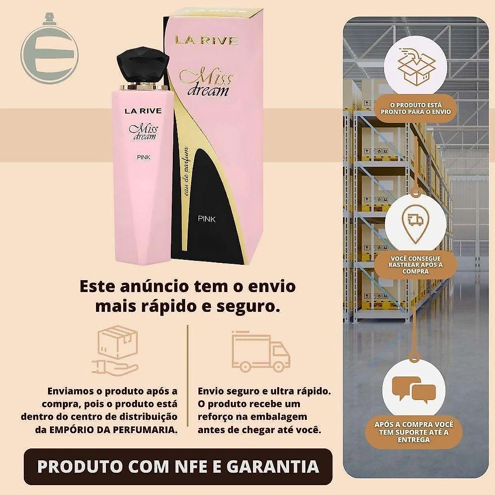 Perfume Miss Dream Pink Feminino Eau de Parfum 100ML La Rive