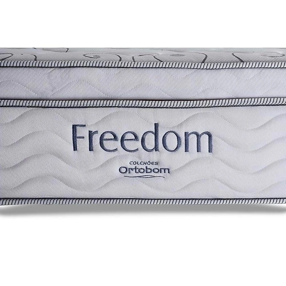 Colchão Solteiro Molas Visco Ensacadas Superpocket Freedom Ortopillow (88x188x32) - Ortobom
