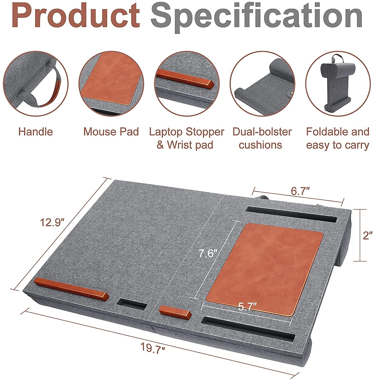 Suporte de mesa dobrável para laptop ajustável com mouse pad bandejas para laptop Suporte de cama para notebook MacBook mesas dobráveis portáteis