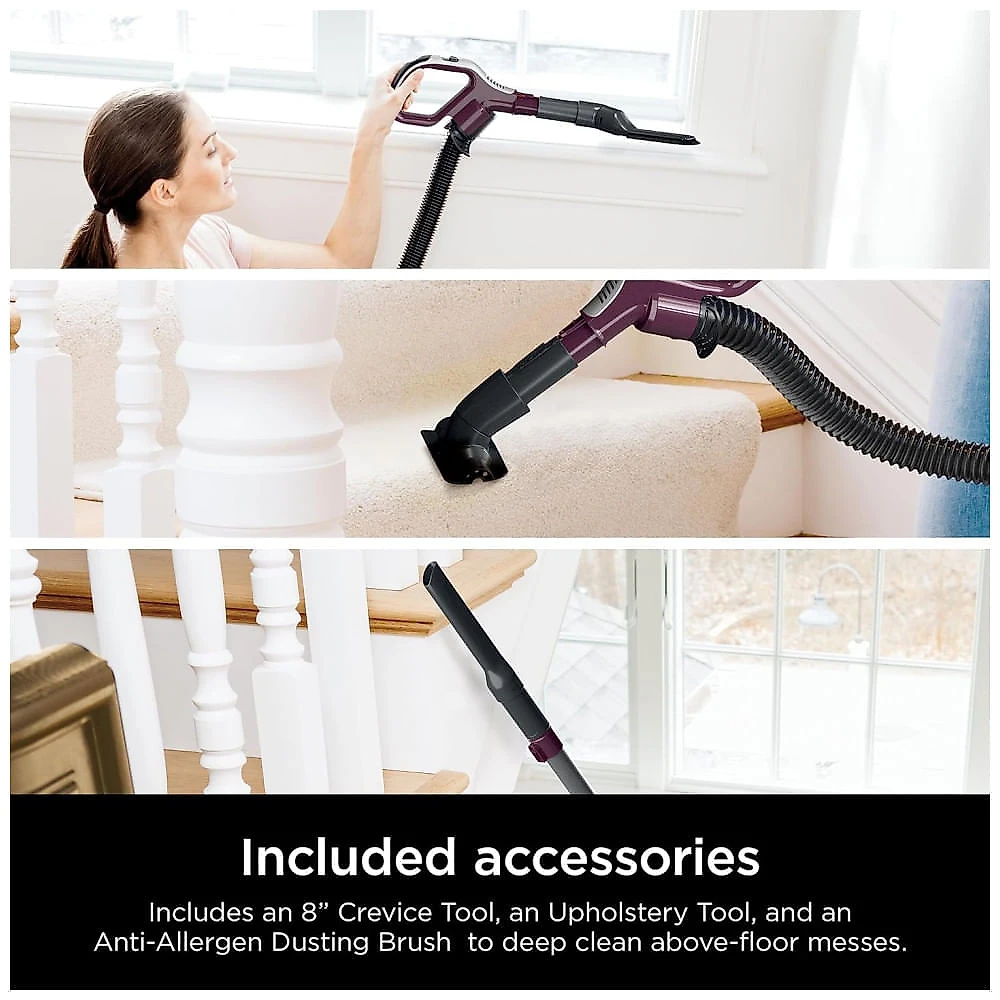 Aspirador Vertical Shark LA702 Rotator Pet LiftAway ADV com Tecnologia DuoClean PowerFins HairPro e Neutralizador de Odores, Roxo Vinho com Sistema