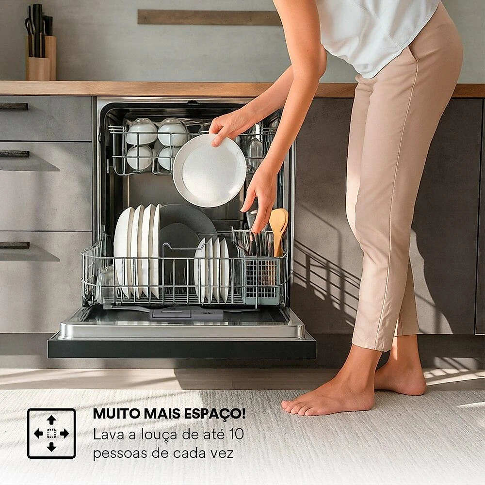 Lava-Louças EOS Premium 10 Serviços Preto ELL08P 110V