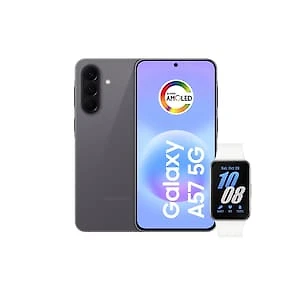 Smartphone Samsung Galaxy A57 5G Tela 6.7" 128GB Cinza + Galaxy Fit 3 Prata