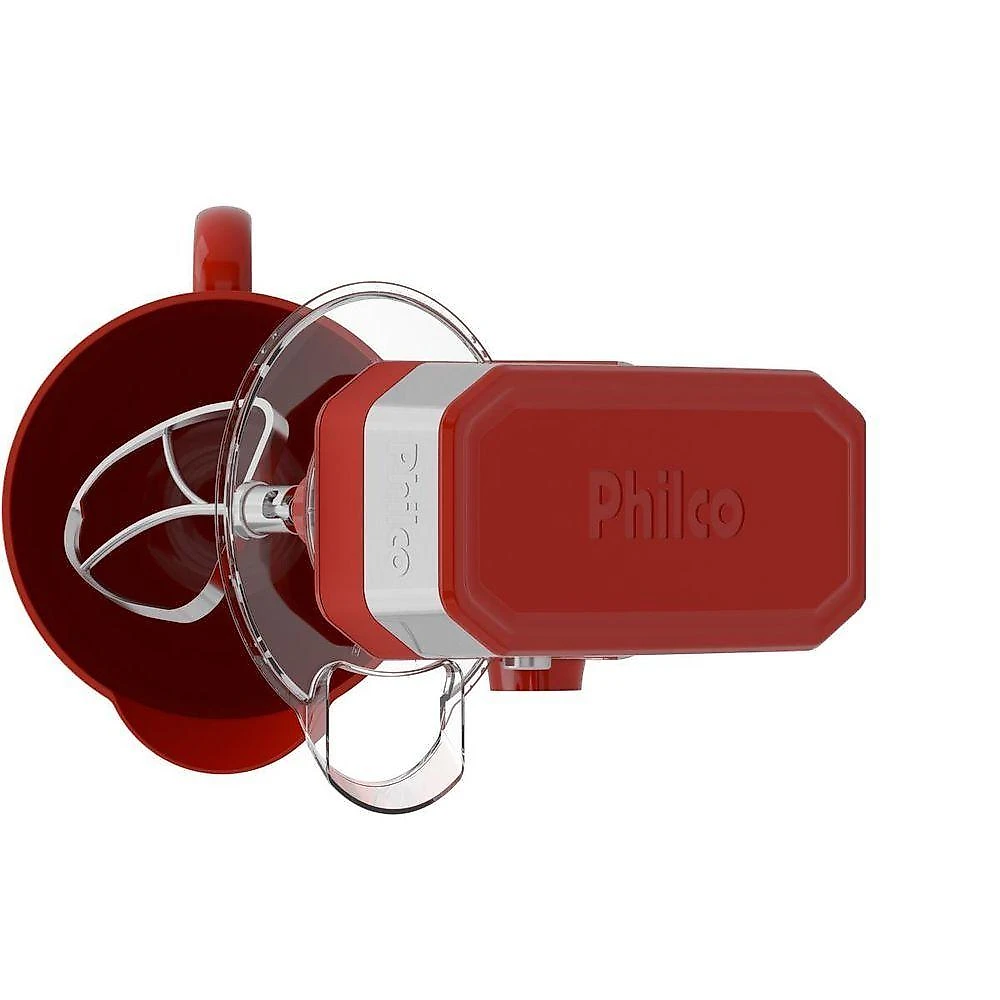 Batedeira Planetária Philco 900W 5L Turbo Vermelha PBP90B 220V