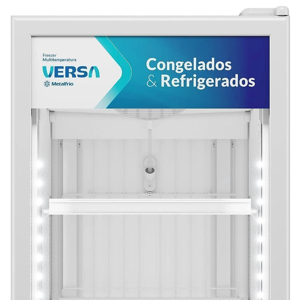 Freezer Expositor Multitemperatura Metalfrio VM50AH Versa 557L Branco 220V