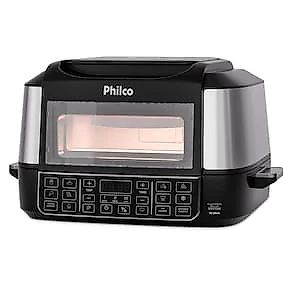 Fritadeira Elétrica Air Fryer Philco PAF12A Barbecue Digital 12L Preta 110V