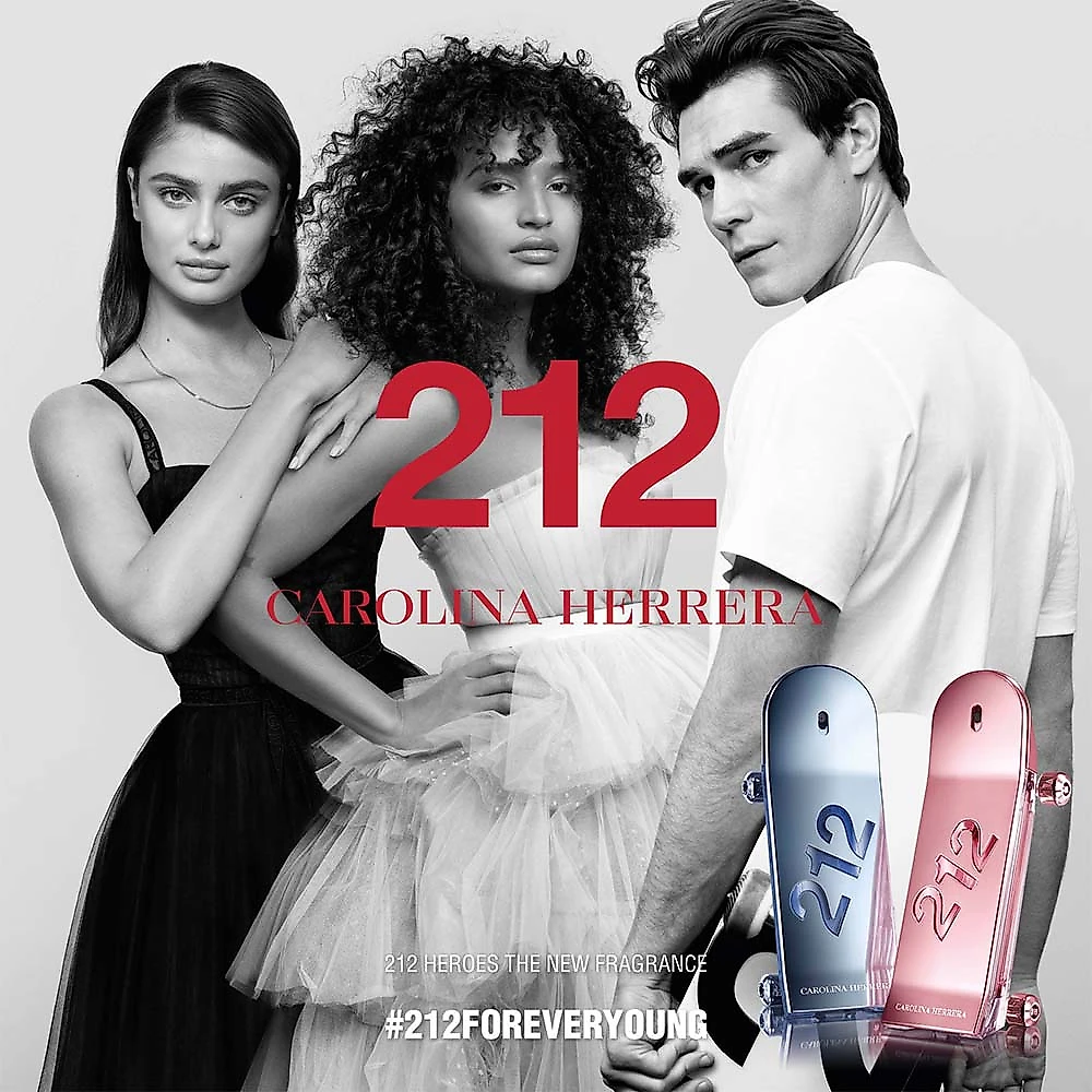 212 Heroes For Her Carolina Herrera – Perfume Feminino – Eau de Parfum 30ml