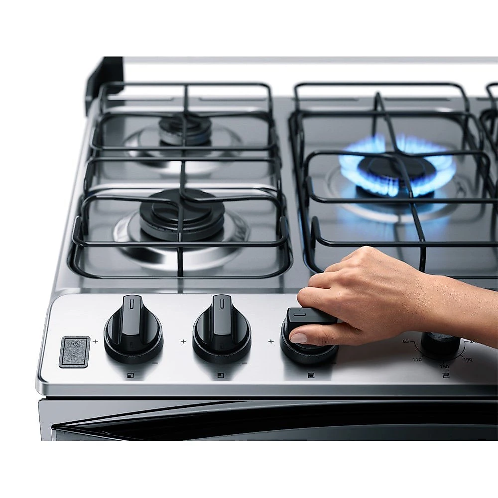 Fogão a Gás de Piso 5 Bocas Duplo Forno BFD5NCR Brastemp Inox - 110V