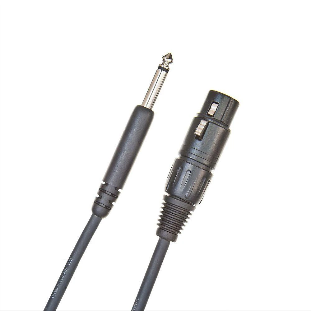 Cabo de Microfone PW-CGMIC-25 P10-XLR Fêmea 7,62m Preto D'Addario