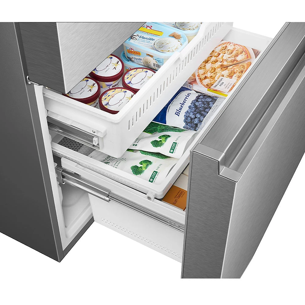 Refrigerador French Door Hisense de 03 Portas Frost Free Inverter com 612 Litros Inox - RF610 110