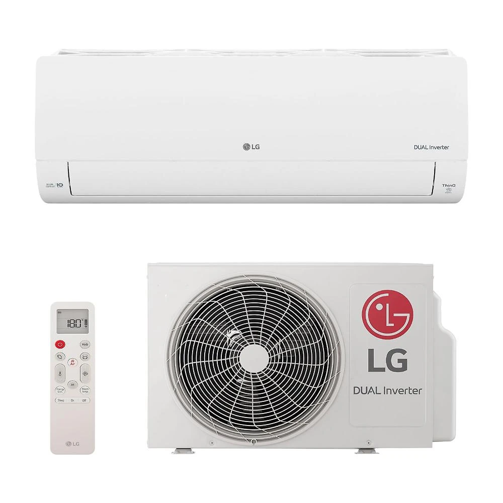 Ar-Condicionado Split Inverter 9000 BTUs LG Dual Inverter Voice Só Frio S3-Q09AA31F 220V