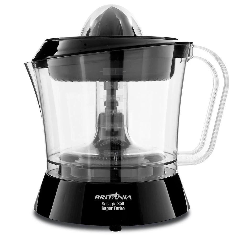 Espremedor De Frutas Britânia Bellagio 350 Turbo Preto 110V