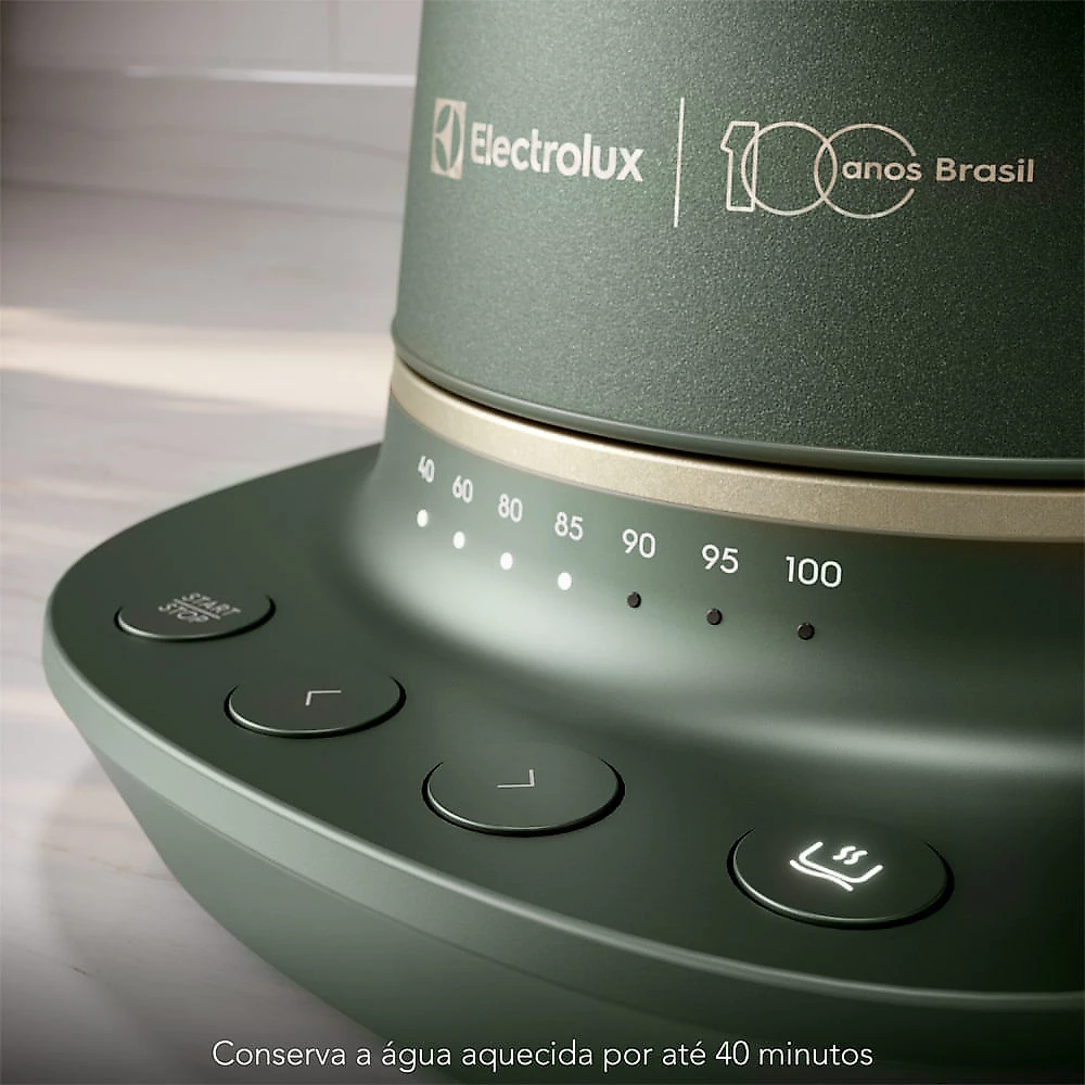 Chaleira Elétrica Electrolux 1,7L Verde Linha 100 Anos Celebre - EKP75 110