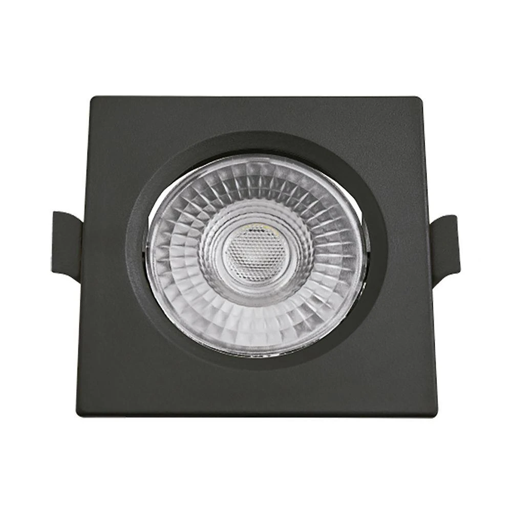 Spot De Led Embutir Slim Mr16 Quadrado 6w Preto Bivolt Blumenau 6500k Luz Fria