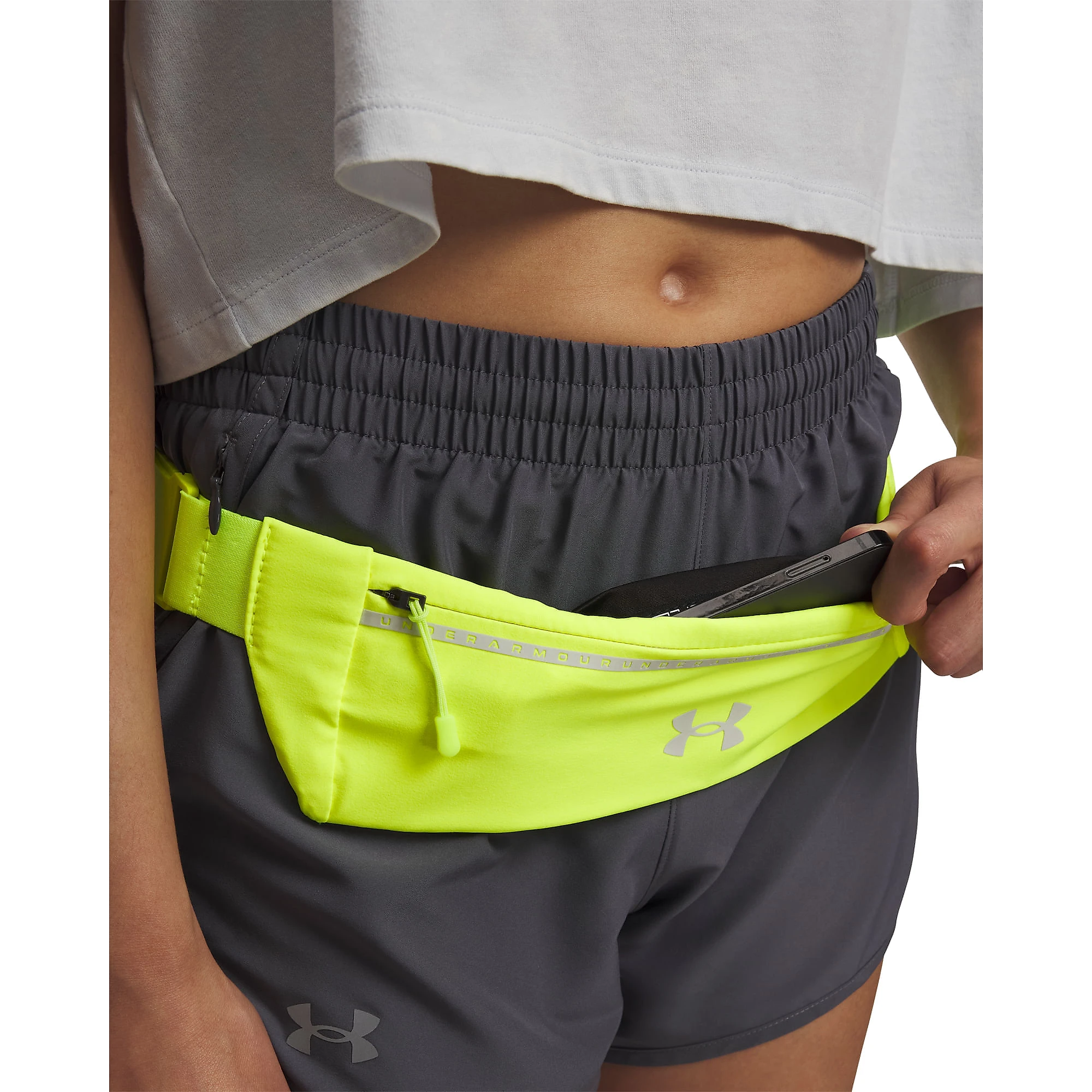 Pochete de Corrida Under Armour Launch U Amarelo