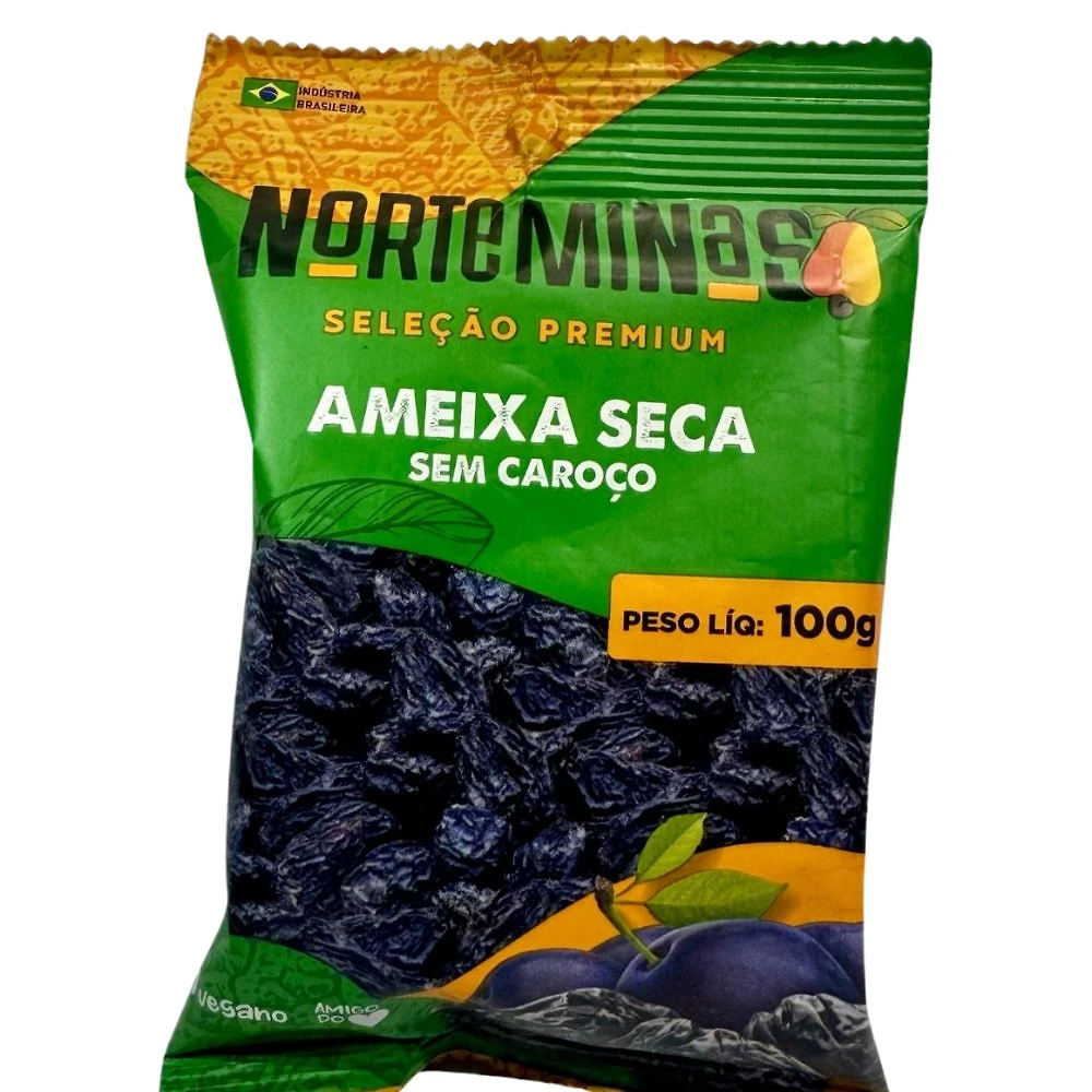 Ameixa Seca sem Caroço Norte Minas Seleção Premium 100g