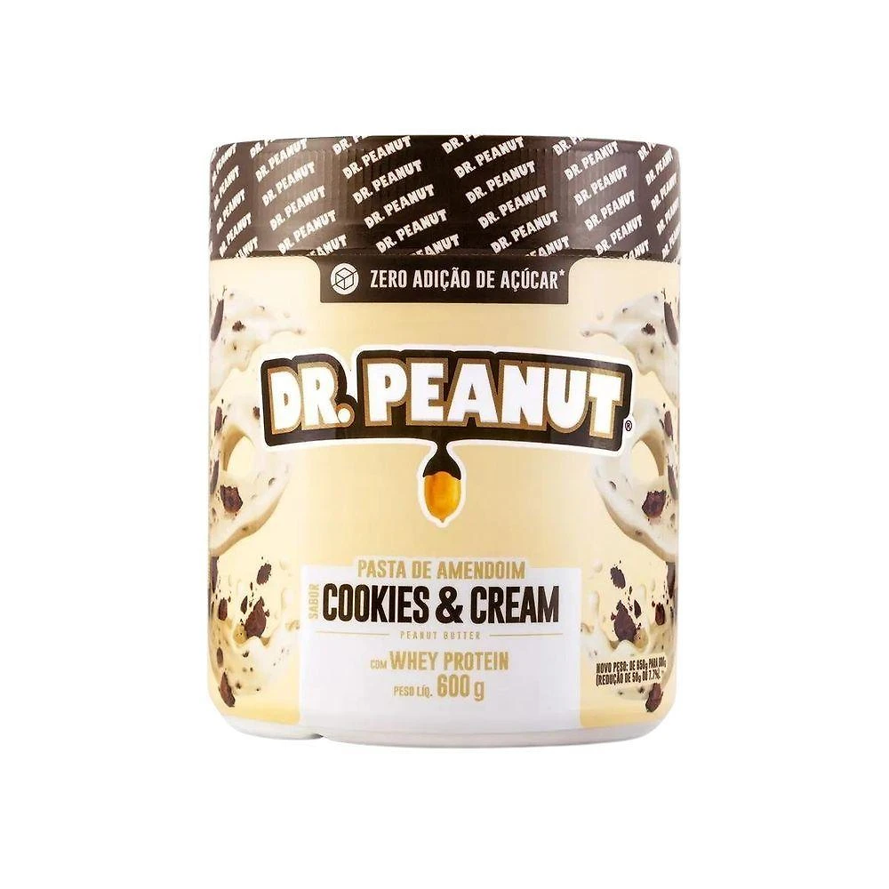 Pasta De Amendoim Dr. Peanut 600g Cookies & Cream