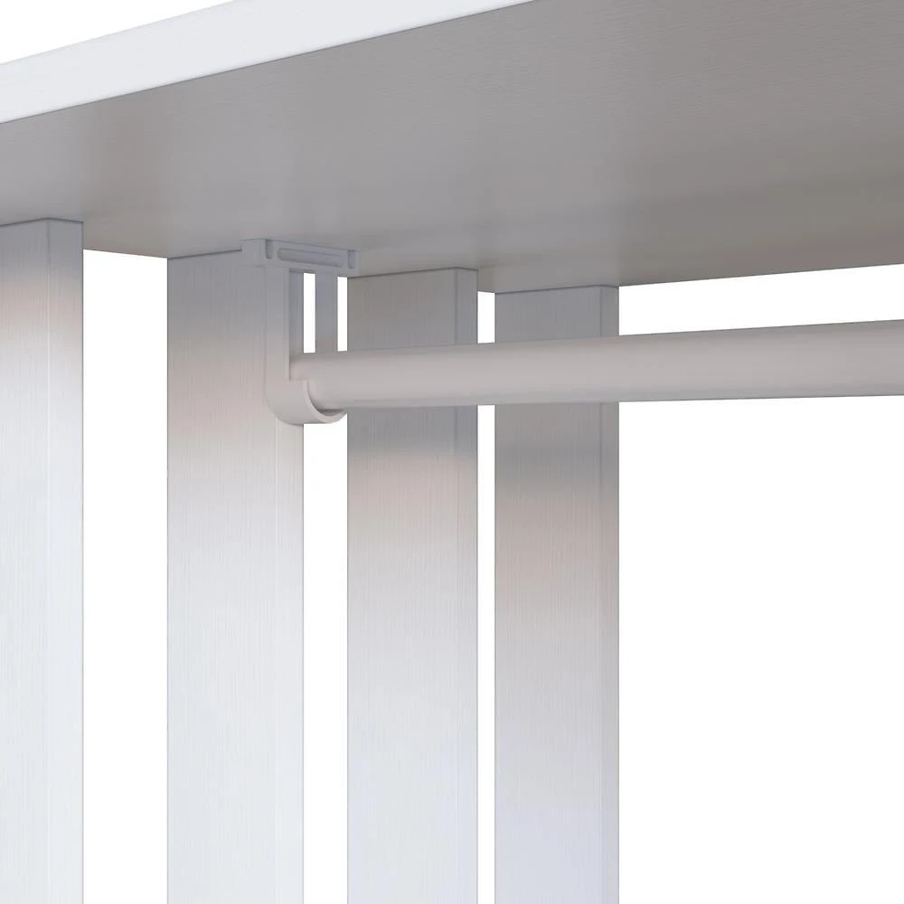 Miniatura Guarda Roupas Closet Com 1 Gaveta 1 Cabideiro 2 Prateleiras E 1 Porta Cl100 Branco
