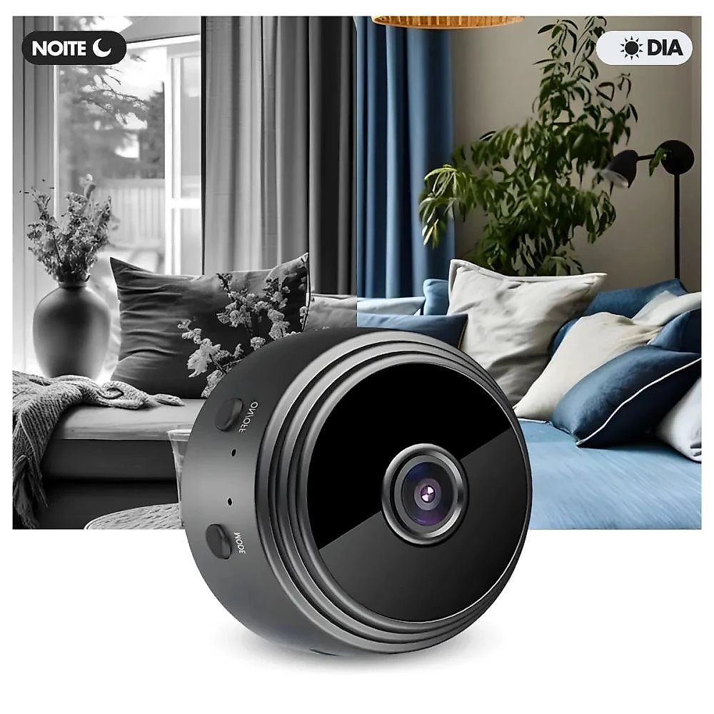 Mini Câmera Espiã A9 Wifi Sensor Visão Noturna