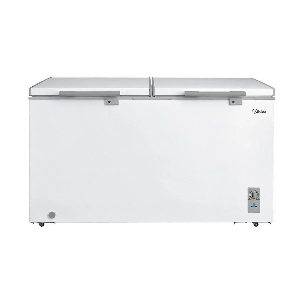 Freezer midea horizontal 418l 2 porta branco bivolt (mdrc564fzd013)