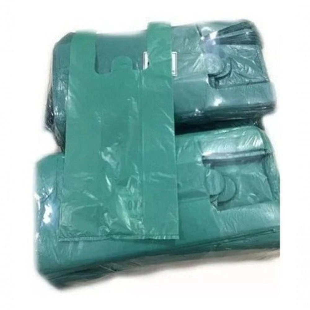 Sacola Plástica Reciclada 40x50 Pacote de 3 kg Reforçada Azul, Verde, Preto Higipack