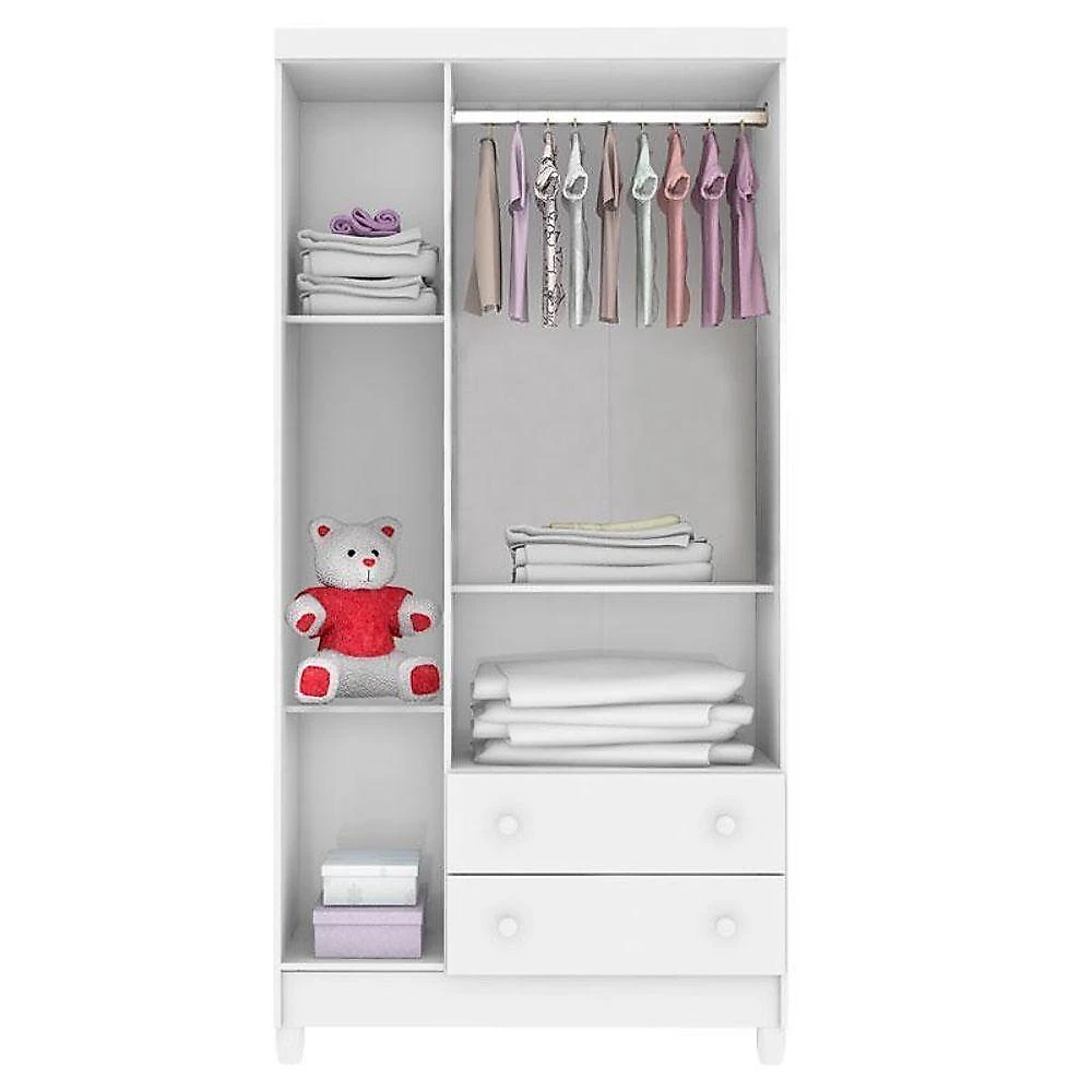 Quarto De Bebê Mariah 3p Com Berço Lila Branco Brilho - Carolina