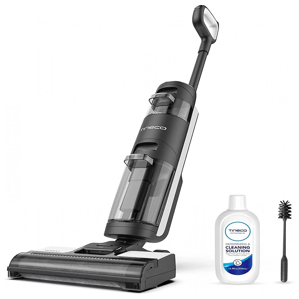 Aspirador de Pó Multifuncional sem Fio com Sistema de Controle Inteligente, 110V, Tineco Floor ONE S3, Cinza