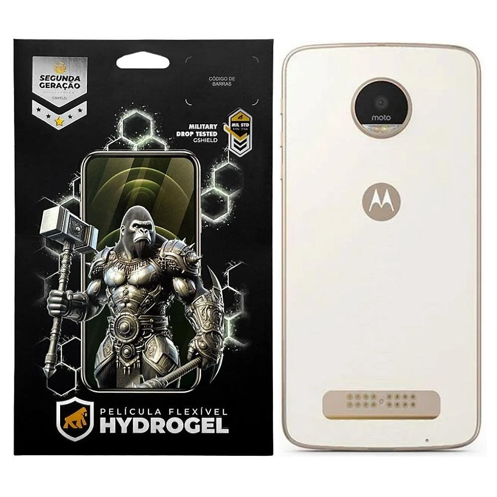Película Gshield para Motorola Moto Z Play Traseira Hydrogel HD com Revestimento Oleofóbico 1