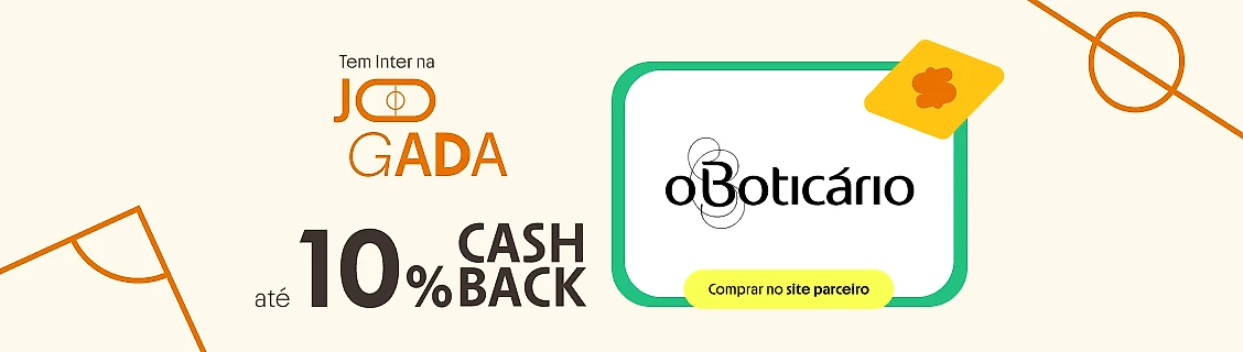 O BOTICARIO COM ATÉ 10% DE CASHBACK