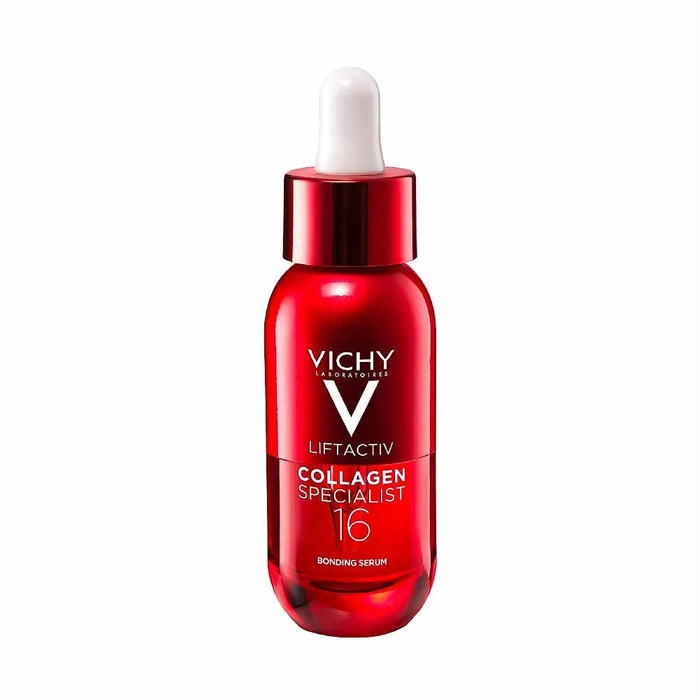 Sérum facial antirrugas e firmador com peptídeos de colágeno vichy liftactiv 30ml