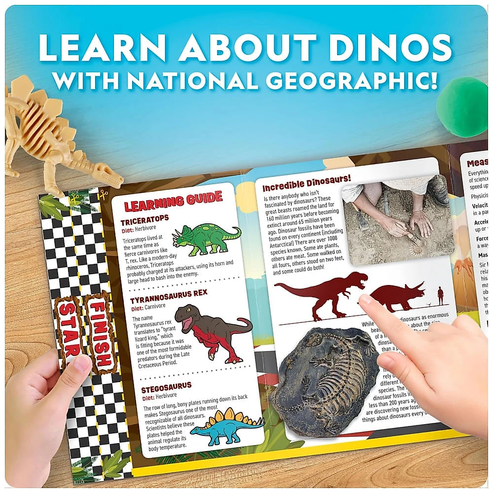 Giant Dinosaur Egg Activity Kit Multicolorido – 15+ Atividades de Dinossauros e Escavação, National Geographic