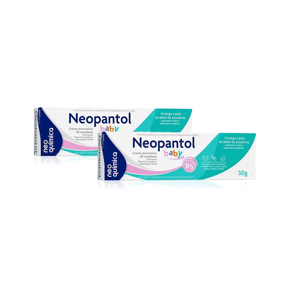 Kit 2 Neopantol Baby Creme Preventivo de Assaduras 30g