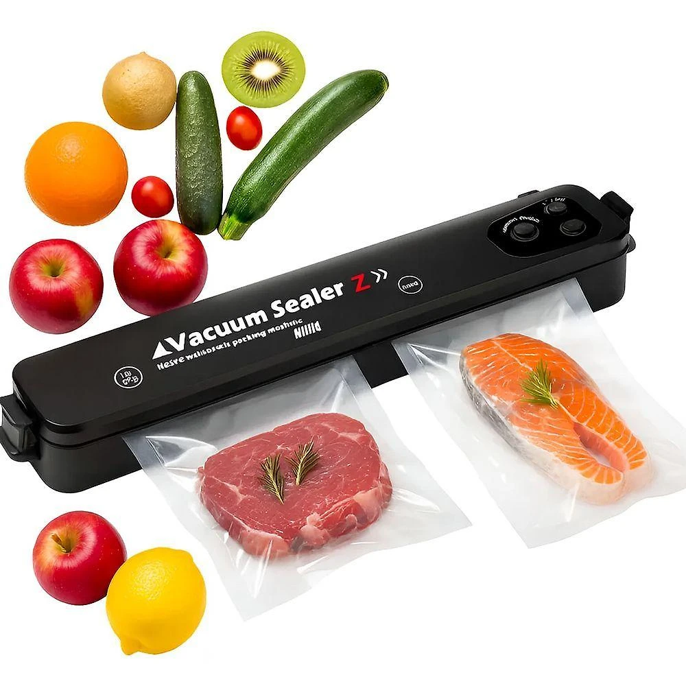 Máquina Seladora a Vácuo Portátil para Alimentos 220V Elétrica com Função Selar + Sucção 90W