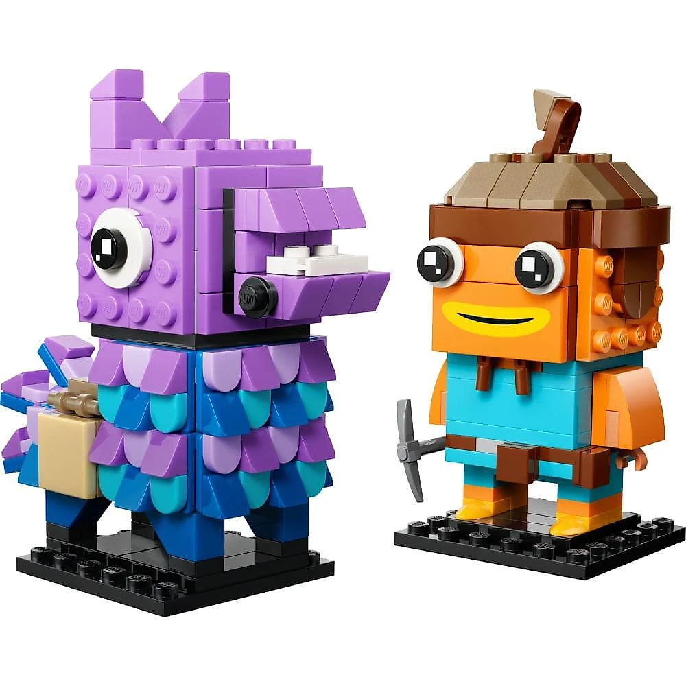 Lego® fortnite® - figuras de llhama e peixoto colorido