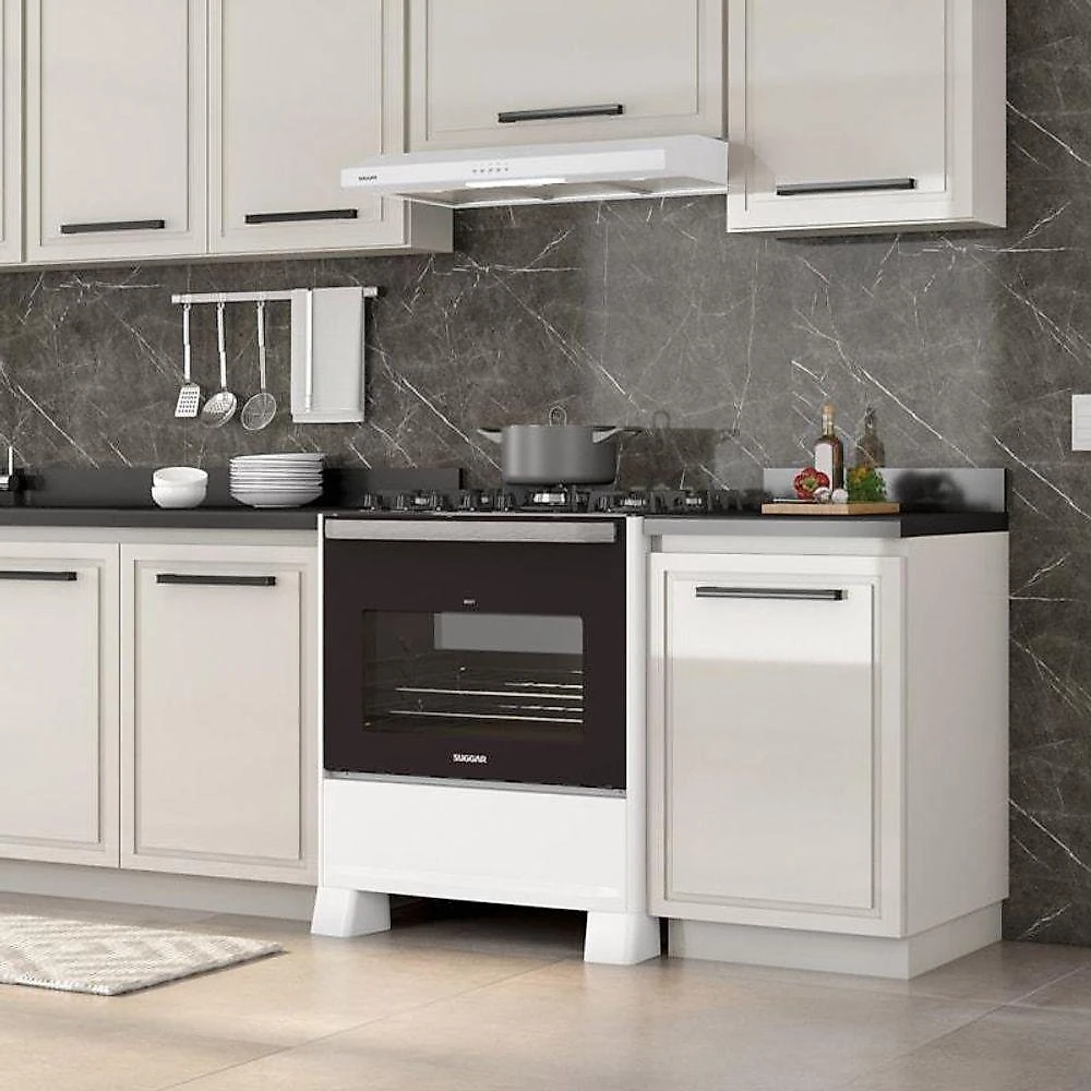 Depurador E Exaustor De Ar Slim 80 Cm Brancosuggar 220V