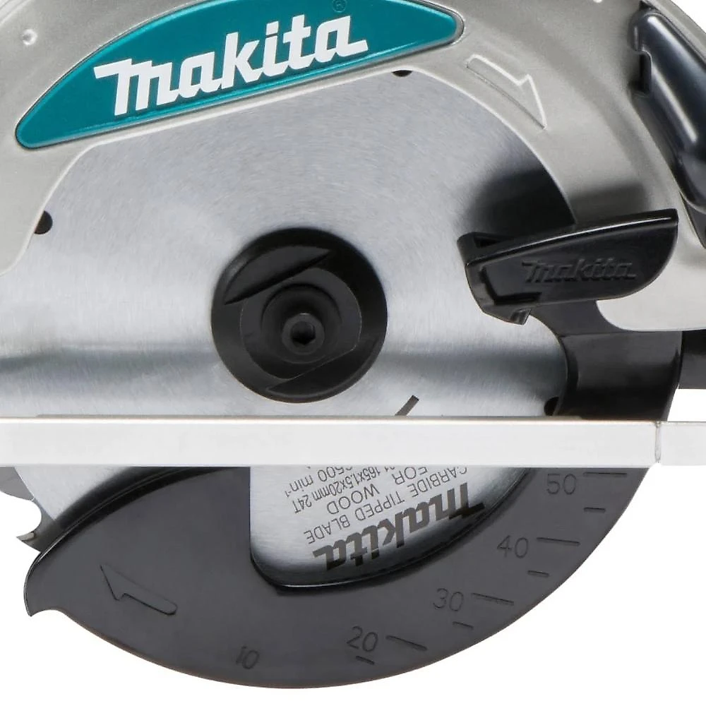 Serra circular sem fio 165 mm 18v 3700rpm cortes 90° 45° 50° adaptável coletor pó dss610z makita
